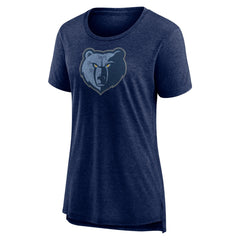 NBA Memphis Grizzlies Women's Distressed Logo Tri-Blend T-Shirt