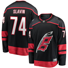 NHL Black Jaccob Slavin Carolina Hurricanes Fanatics Home Breakaway Player Jersey
