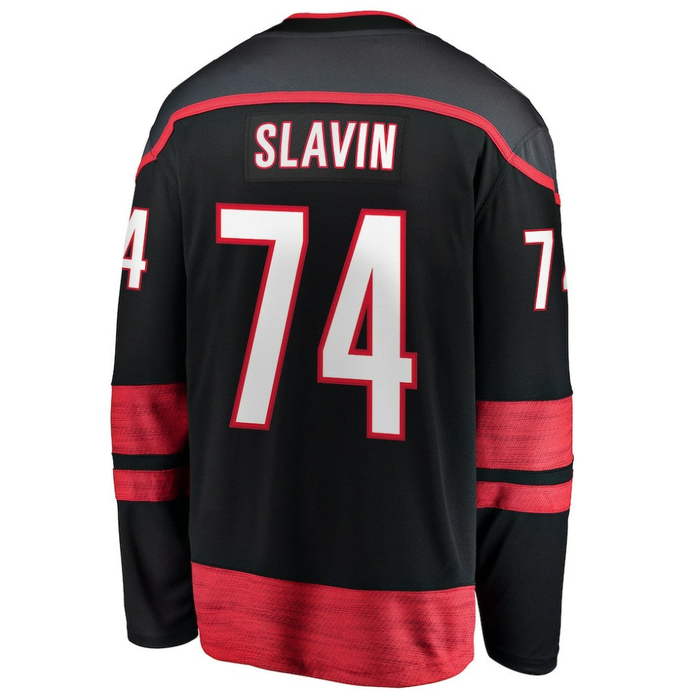 NHL Black Jaccob Slavin Carolina Hurricanes Fanatics Home Breakaway Player Jersey