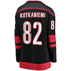 NHL Black Jesperi Kotkaniemi Carolina Hurricanes Fanatics Women's Home Breakaway Player Jersey