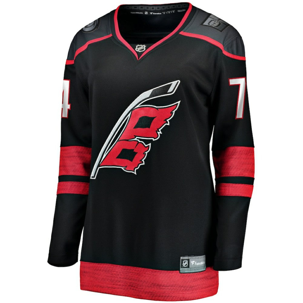 NHL Black Jaccob Slavin Carolina Hurricanes Fanatics Women's Home Breakaway Player Jersey