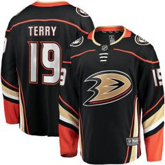 NHL Black Troy Terry Anaheim Ducks Fanatics Home Team Breakaway Player Jersey