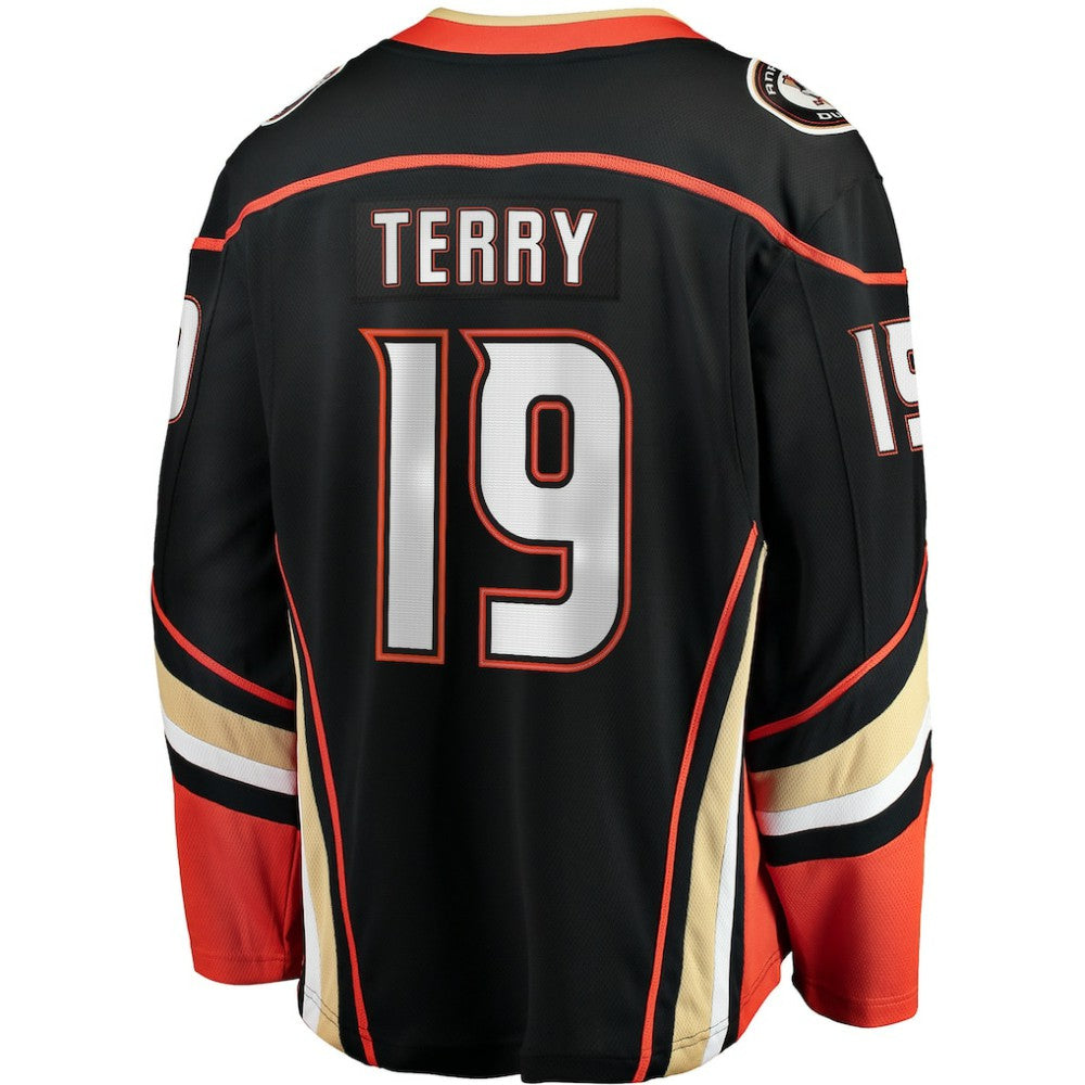 NHL Black Troy Terry Anaheim Ducks Fanatics Home Team Breakaway Player Jersey