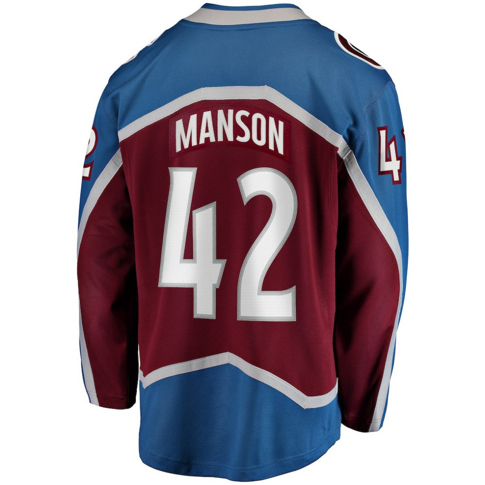 NHL Burgundy Josh Manson Colorado Avalanche Fanatics Home Breakaway Player Jersey
