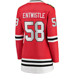NHL Red MacKenzie Entwistle Chicago Blackhawks Fanatics Women's Home Breakaway Player Jersey