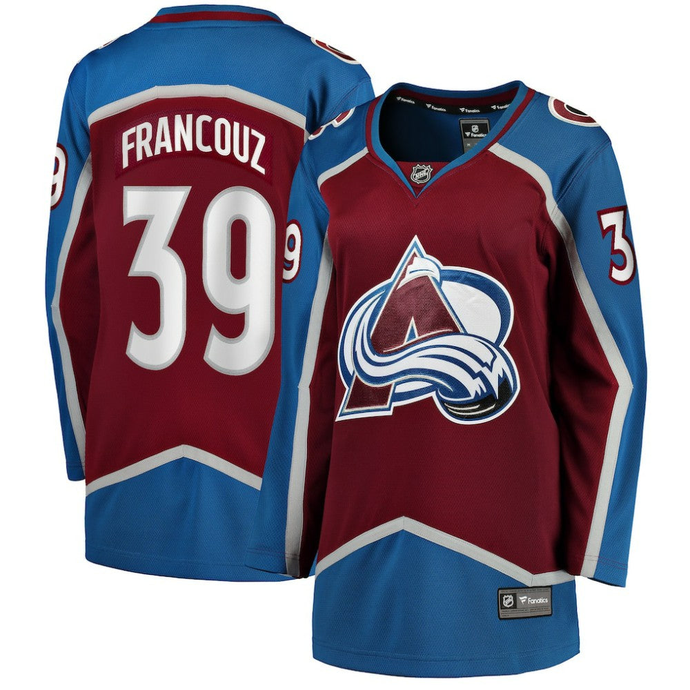 NHL Burgundy Pavel Francouz Colorado Avalanche Fanatics Women's Home Breakaway Player Jersey