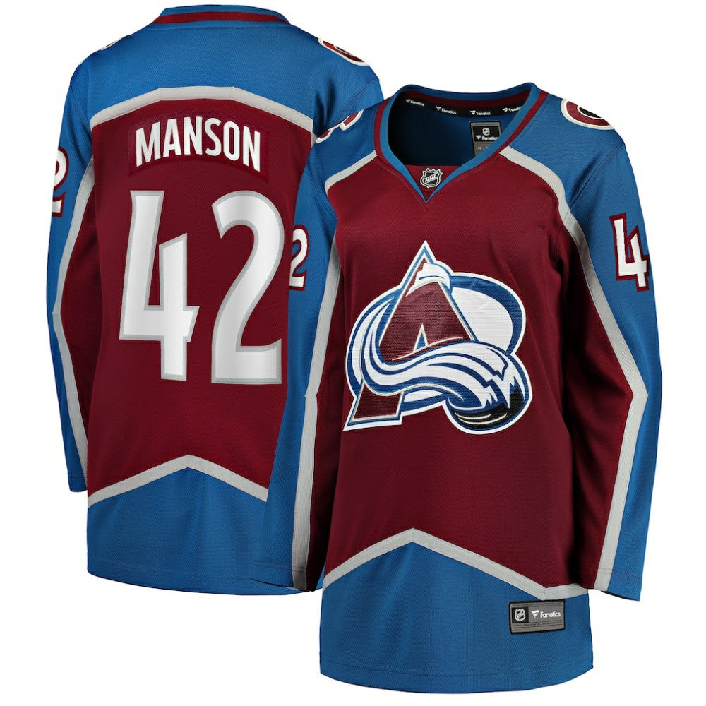 NHL Burgundy Josh Manson Colorado Avalanche Fanatics Women's Home Breakaway Player Jersey