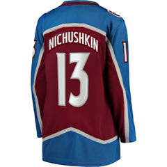 NHL Burgundy Valeri Nichushkin Colorado Avalanche Fanatics Women's Home Breakaway Player Jersey