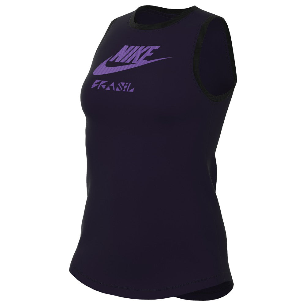 Brazil Women's National Team Women's Futura Tank Top - Nike Navy