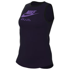 Brazil Women's National Team Women's Futura Tank Top - Nike Navy