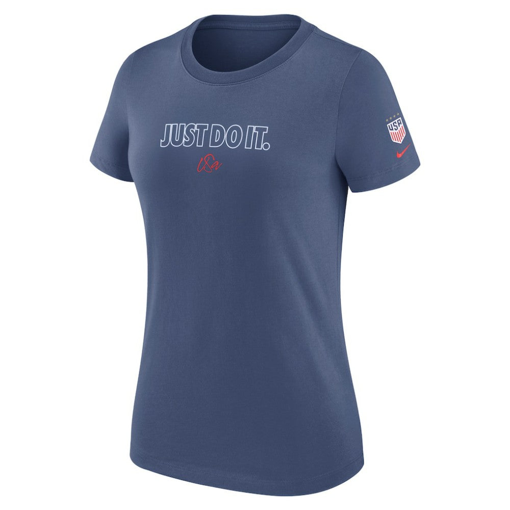 USWNT Women's Just Do It T-Shirt - Nike Blue