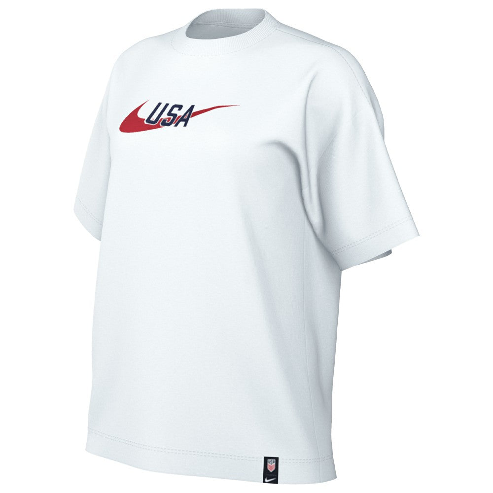 USMNT Women's Swoosh T-Shirt - Nike White