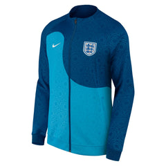 England Women's National Team Men's 2003 Academy Pro Anthem Raglan Performance Full-Zip Jacket - Nike Blue
