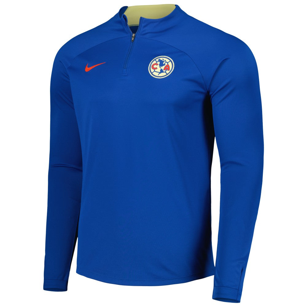 Club America Academy Pro Drill Raglan Quarter-Zip Top - Nike Blue