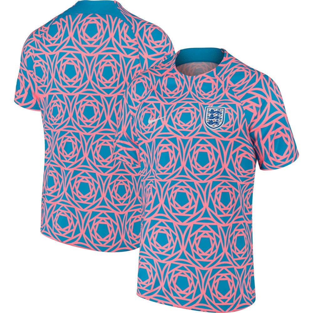 England Women's National Team 2023 Academy Pro Pre-Match Top - Nike Blue