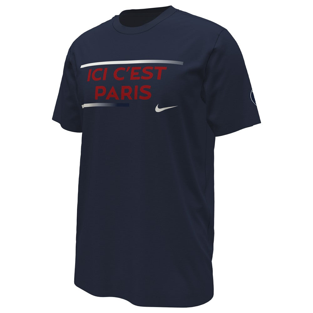 Paris Saint-Germain Verbiage T-Shirt - Nike Navy