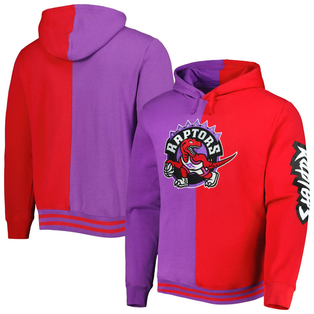 NBA Toronto Raptors Big & Tall Hardwood Classics Split Pullover Hoodie
