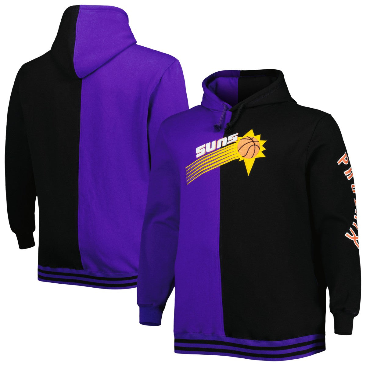 NBA Phoenix Suns Big & Tall Hardwood Classics Split Pullover Hoodie