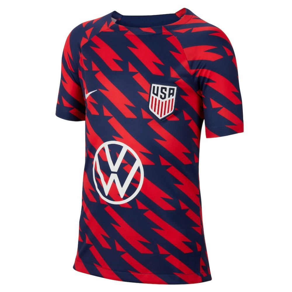 USMNT Youth 2023/24 Academy Pro Performance Pre-Match Top - Nike Red