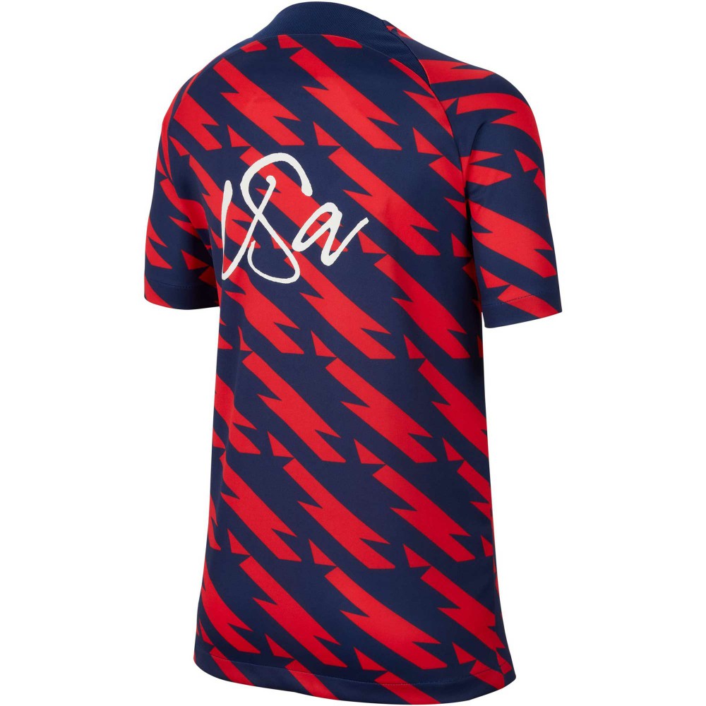 USWNT Youth 2023/24 Academy Pro Performance Pre-Match Top - Nike Red
