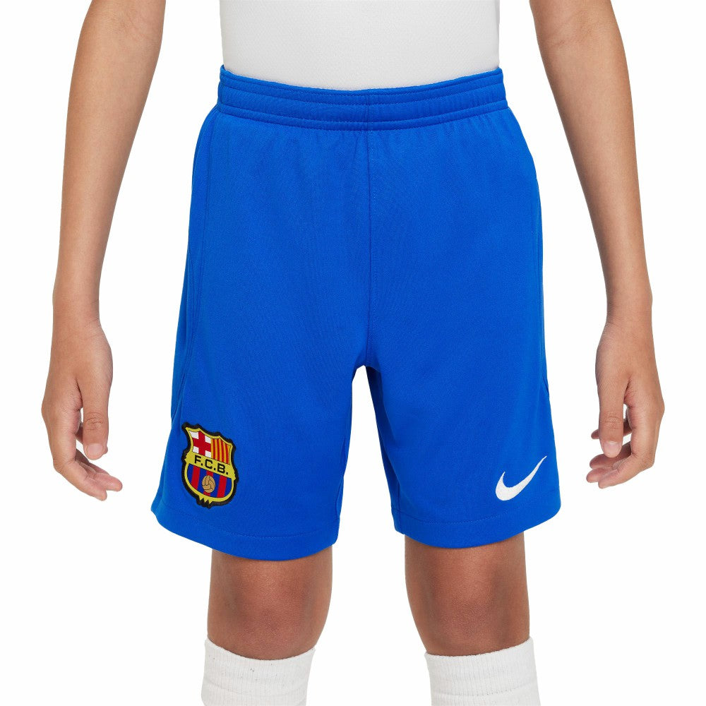 Barcelona Youth 2023/24 Away Stadium Performance Shorts - Nike Royal