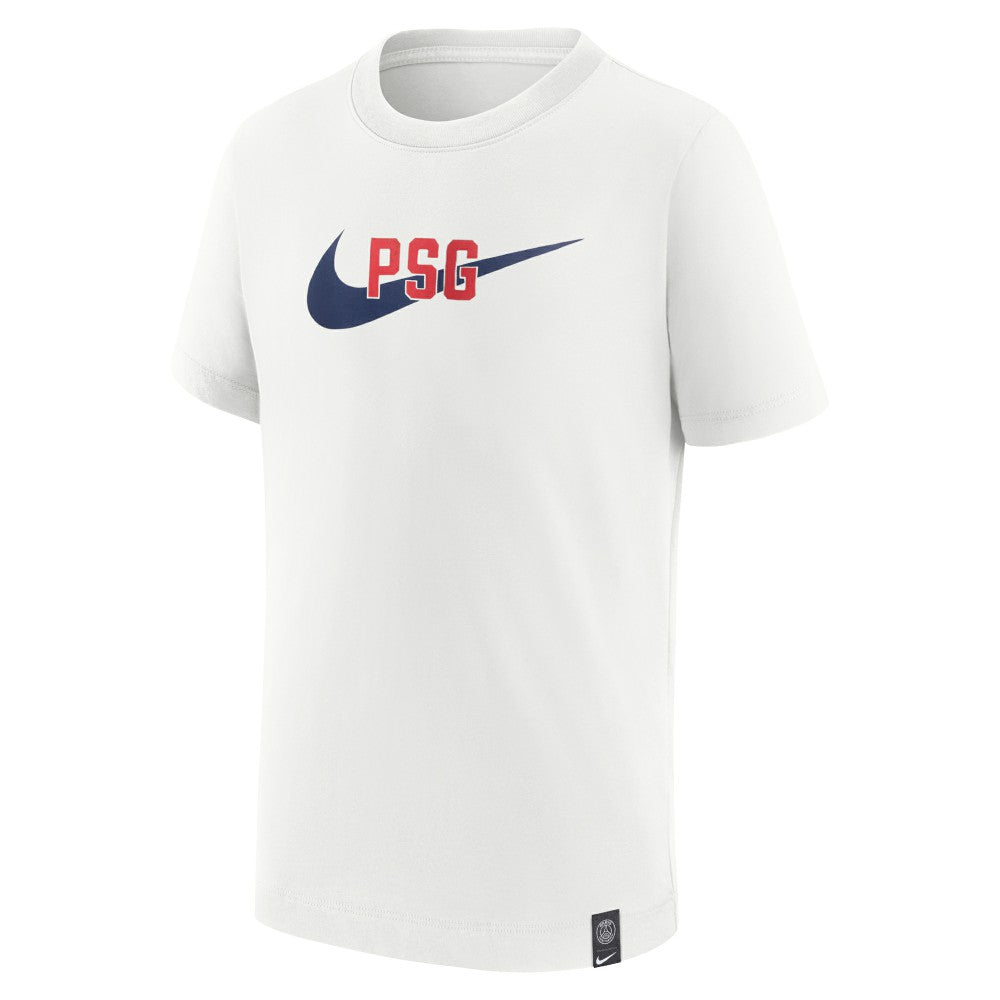 Paris Saint-Germain Youth Swoosh T-Shirt - Nike White