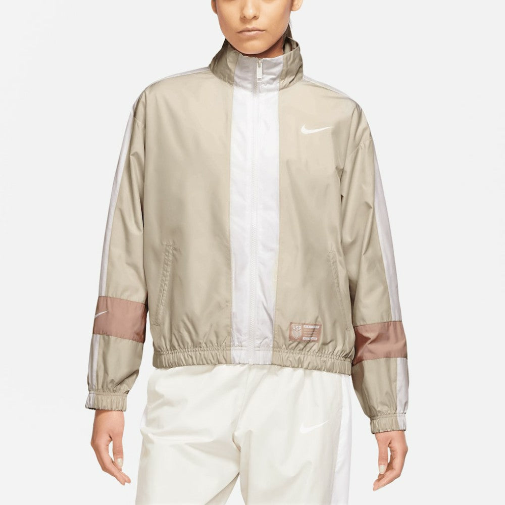 USMNT Women's Essential Full-Zip Jacket - Nike Tan