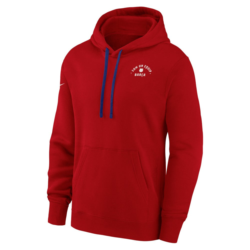 Barcelona Women's Essential Pullover Hoodie - Nike Red