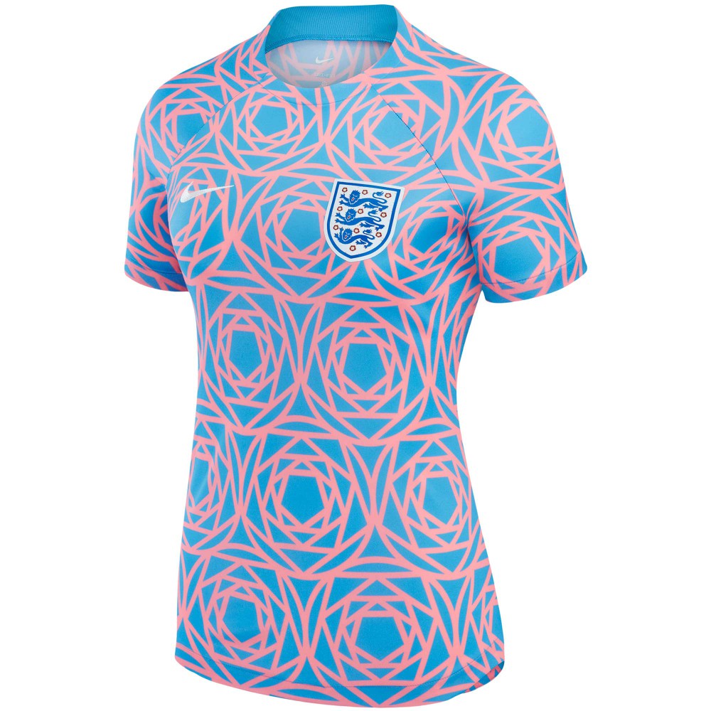 England Women's National Team Women's 2023 Pre-Match Top - Nike Pink
