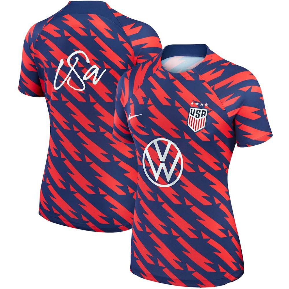 USWNT Women's 2023 Strike Drill Pre-Match Top - Nike Navy