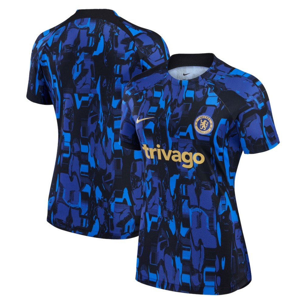 Chelsea Women's 2023/24 Home Academy Pro Pre-Match Top - Nike Blue