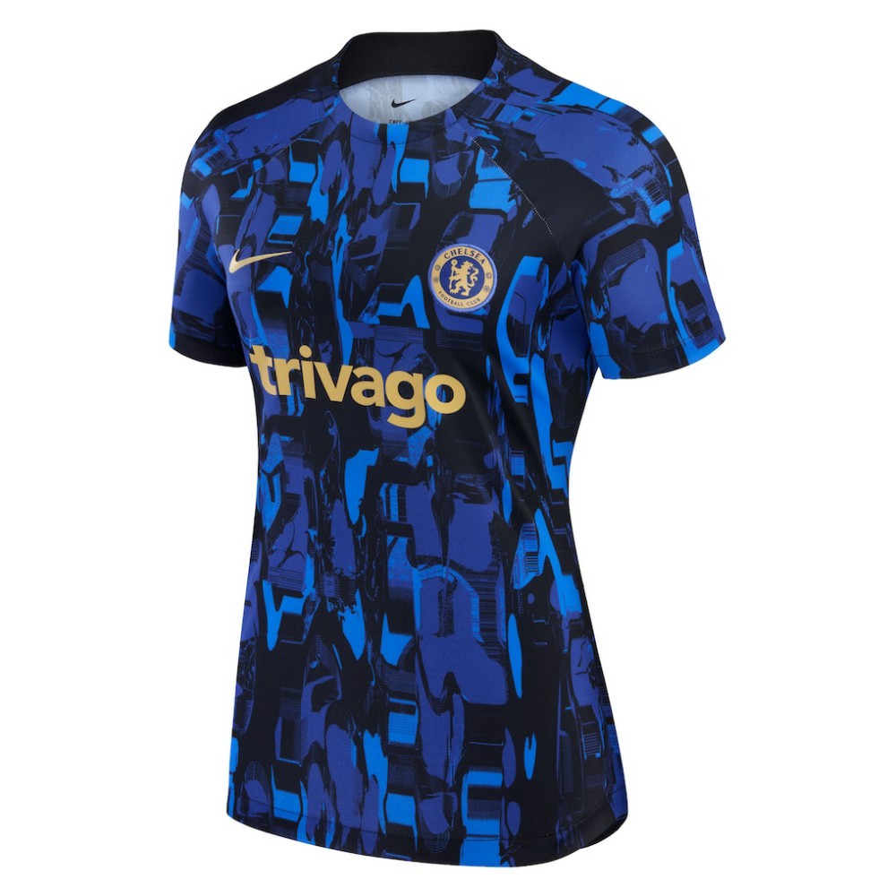 Chelsea Women's 2023/24 Home Academy Pro Pre-Match Top - Nike Blue