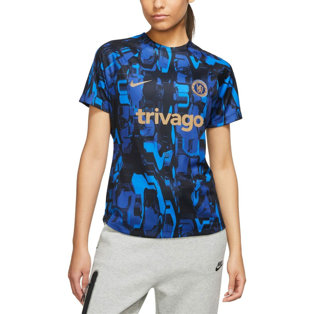 Chelsea Women's 2023/24 Home Academy Pro Pre-Match Top - Nike Blue