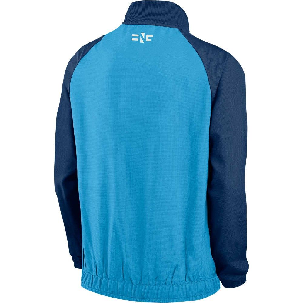 England Women's National Team Women's 2023 Anthem Raglan Performance Full-Zip Jacket - Nike Blue