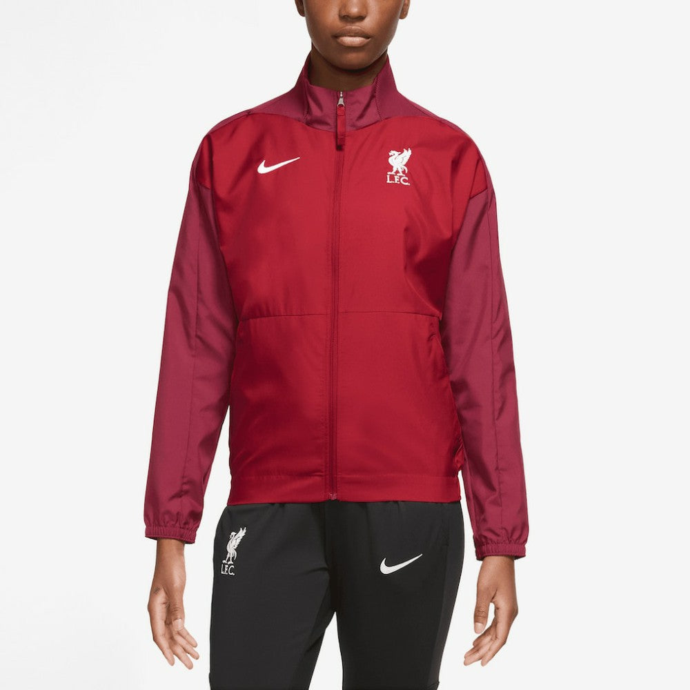 Liverpool Women's 2023/24 Anthem Raglan Performance Full-Zip Jacket - Nike Red