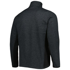 NHL Heathered Black San Jose Sharks Antigua Course Quarter-Zip Jacket