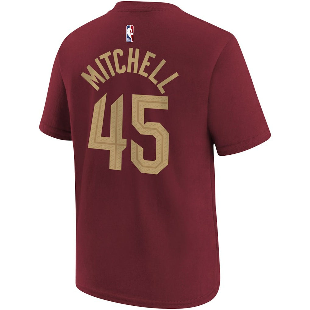 NBA Donovan Mitchell Cleveland Cavaliers Youth Icon Edition Name & Number T-Shirt sale