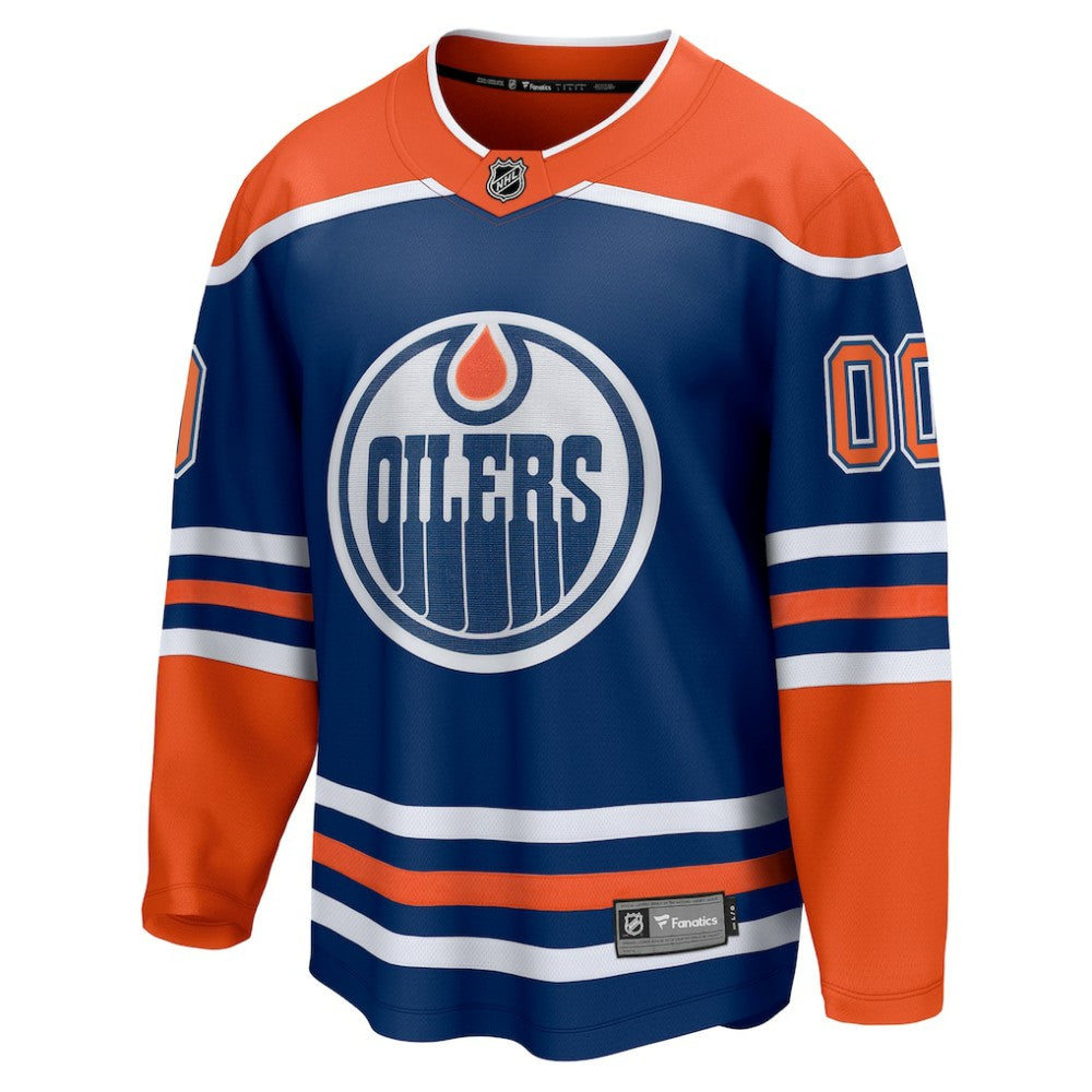 NHL Royal Edmonton Oilers Fanatics Home Breakaway Custom Jersey