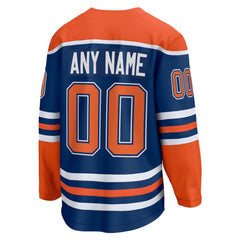 NHL Royal Edmonton Oilers Fanatics Home Breakaway Custom Jersey