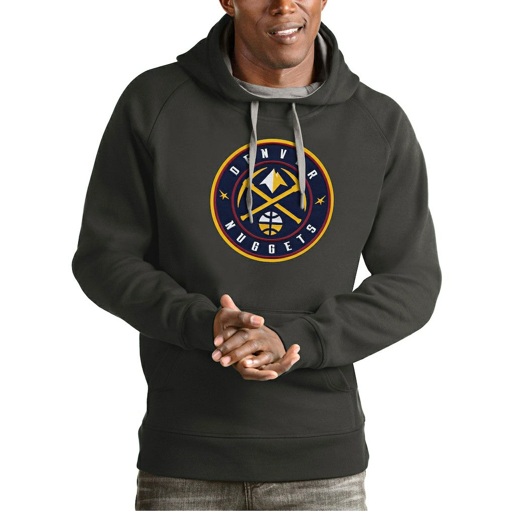 NBA Denver Nuggets Antigua Team Logo Victory Pullover Hoodie sale