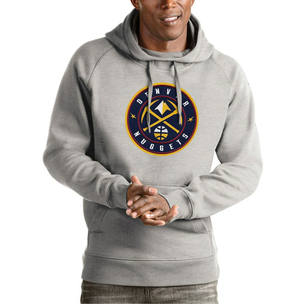 NBA Denver Nuggets Antigua Team Logo Victory Pullover Hoodie sale