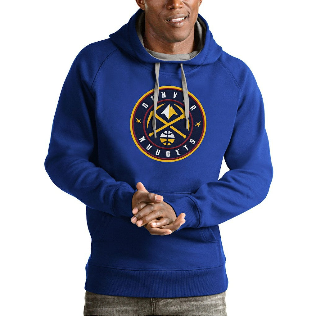 NBA Denver Nuggets Antigua Team Logo Victory Pullover Hoodie sale