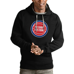 NBA Detroit Pistons Antigua Team Logo Victory Pullover Hoodie sale