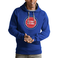 NBA Detroit Pistons Antigua Team Logo Victory Pullover Hoodie sale