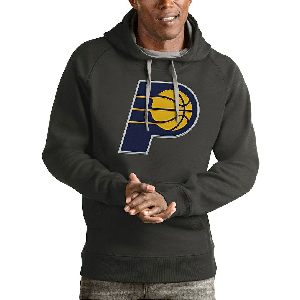 NBA Indiana Pacers Antigua Team Logo Victory Pullover Hoodie