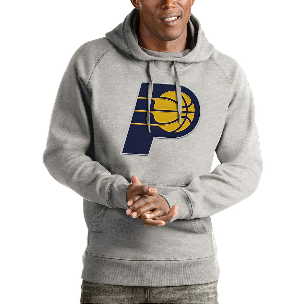 NBA Indiana Pacers Antigua Team Logo Victory Pullover Hoodie