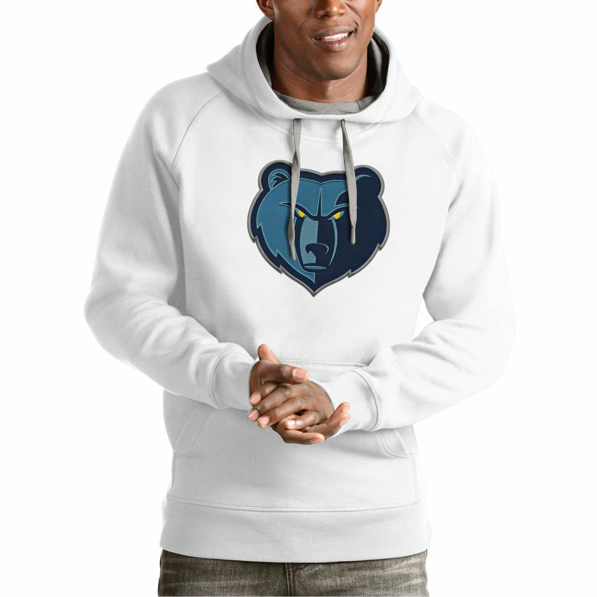 NBA Memphis Grizzlies Antigua Team Logo Victory Pullover Hoodie