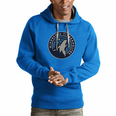 NBA Minnesota Timberwolves Antigua Team Logo Victory Pullover Hoodie
