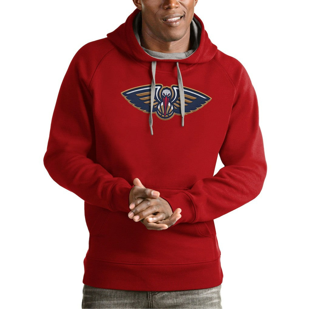 NBA New Orleans Pelicans Antigua Team Logo Victory Pullover Hoodie