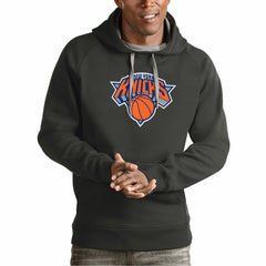 NBA New York Knicks Antigua Team Logo Victory Pullover Hoodie